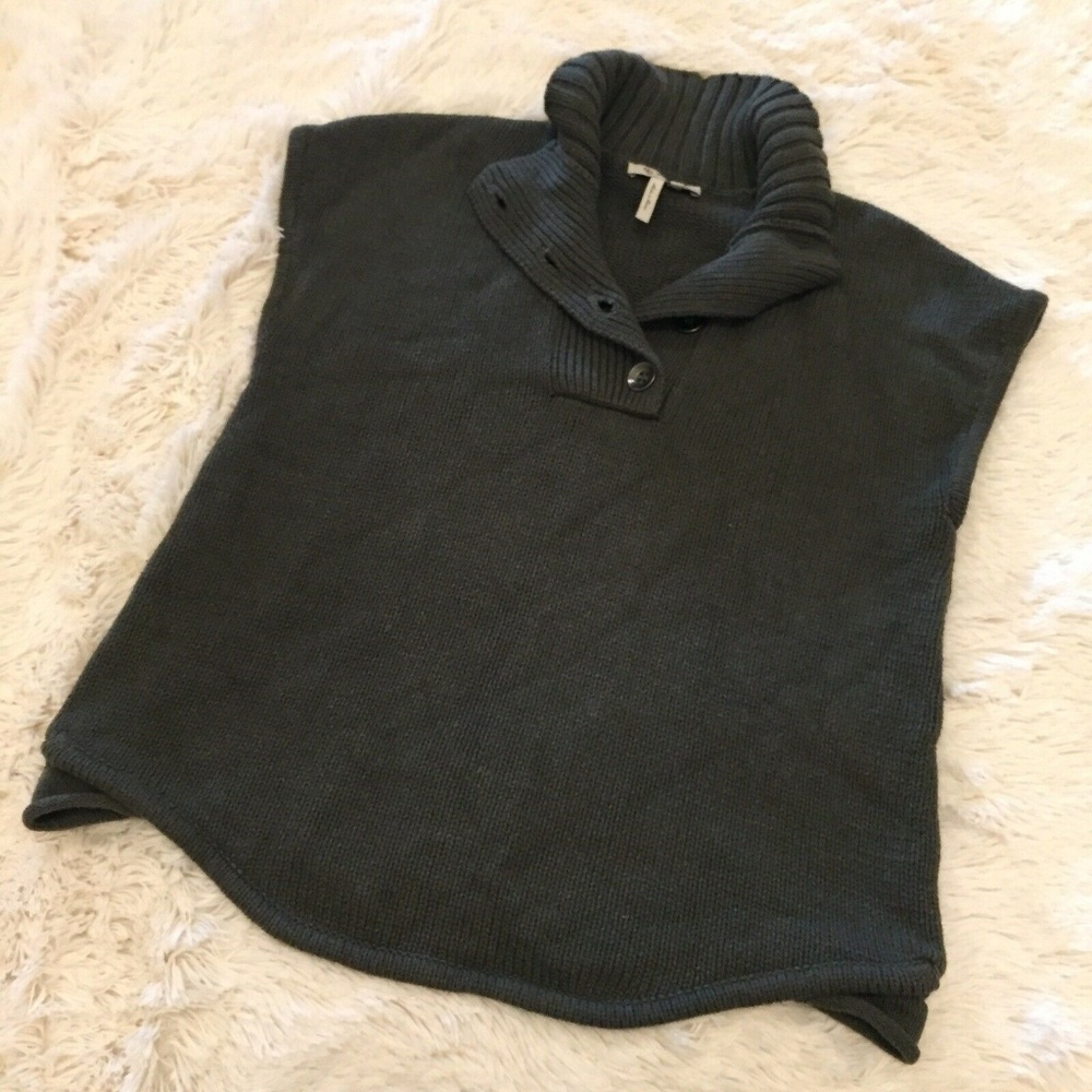 BCBGeneration Button Mock Turtleneck Knit Top